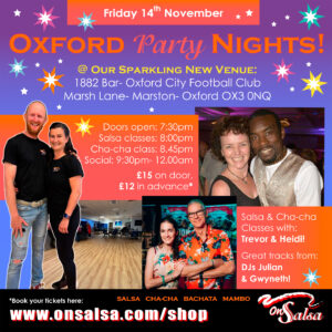 Salsa party - Friday 14th November Heidi & Trevor, Giles & Rosa